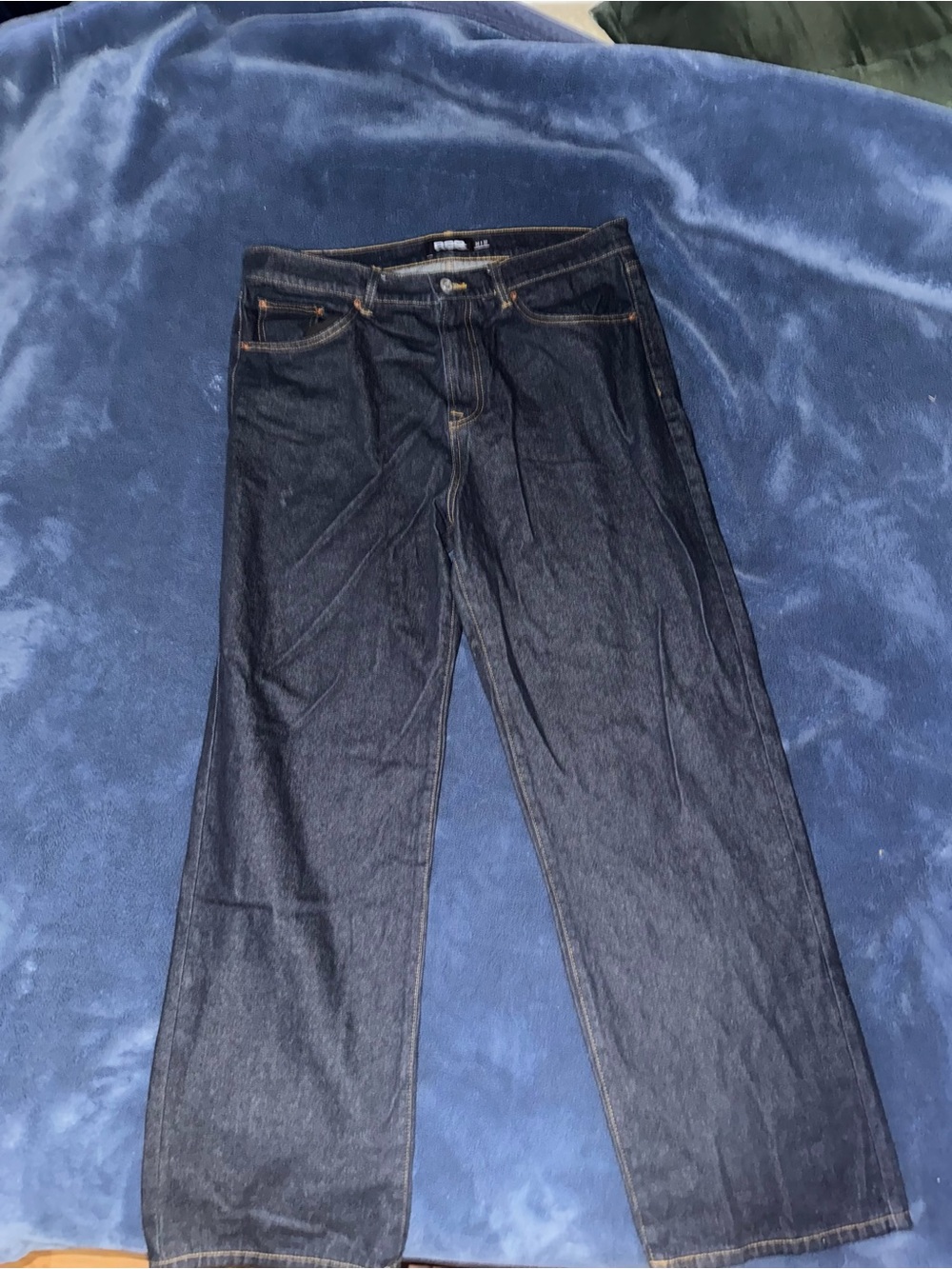 RSQ Men’s Indigo Relaxed Straight Jeans